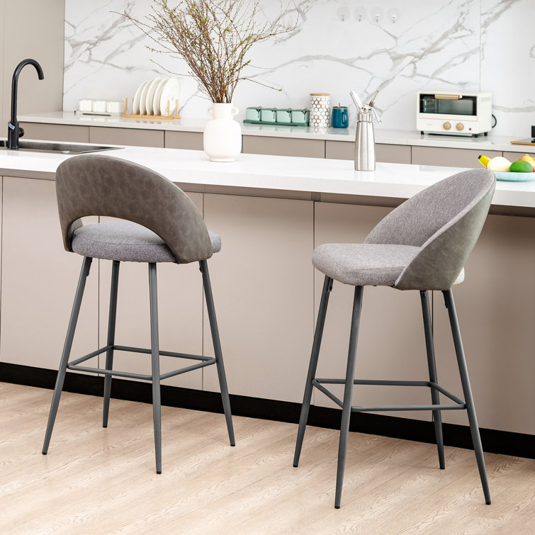 Charcoal gray 2025 bar stools